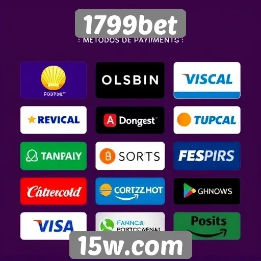 Métodos de pagamento disponíveis no 1799bet
